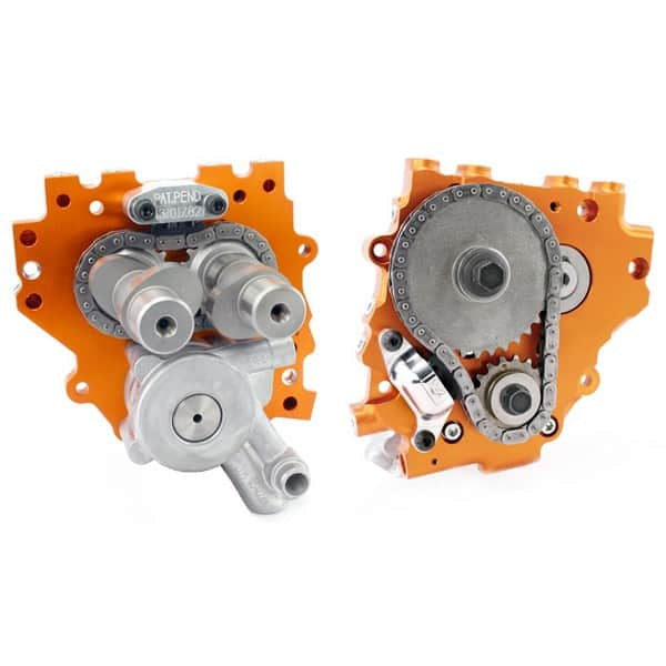 Redshift dual piston cam chain tensioners